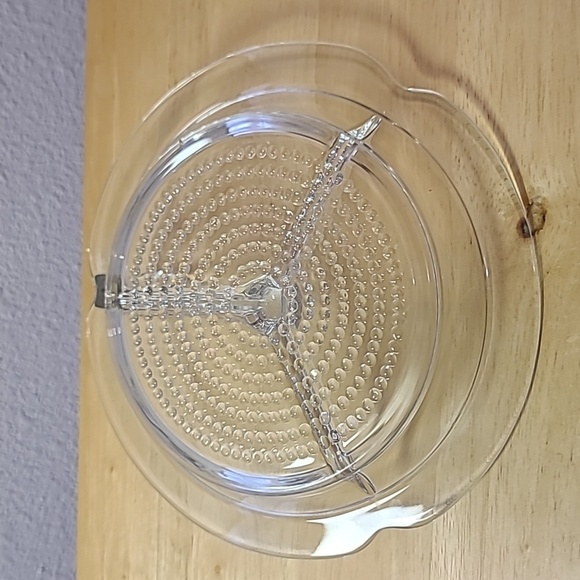 Duncan & Miller Tear Drop Divided 3 Part Crystal Relish Dish 8 1/4” - Picture 4 of 4